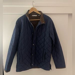 Like new Peter Millar quilted jacket, navy blue size medium